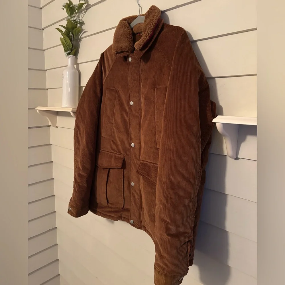 Robert Graham Brown Corduroy Ranch Chore Jacket Men’s Size XL New with Tag - Picture 4 of 16